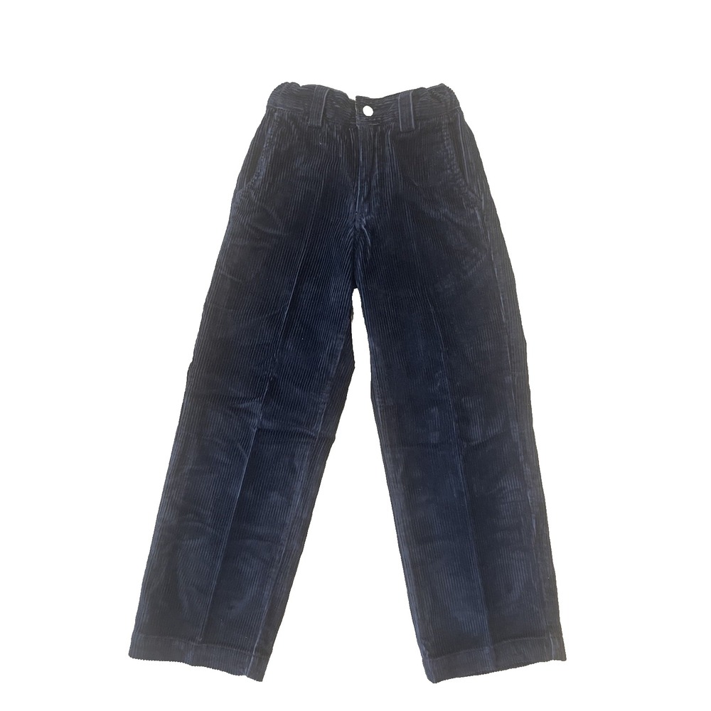 Vtg  Y2K Gap Kids Pants Boys 8‎ Slim Navy Blue Corduroy Adjustable Waist